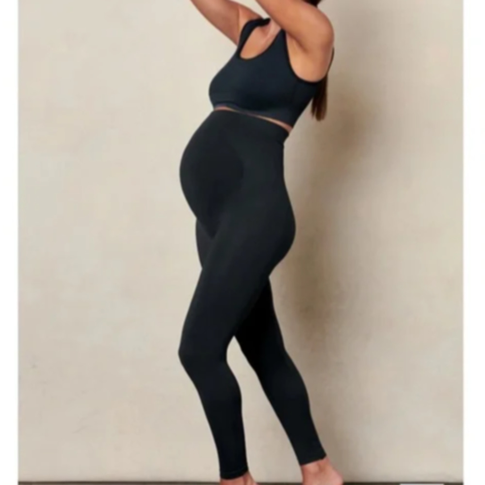 Blanqi Everyday Grey Maternity Leggings, Size XL, comfort, casual, loungewear